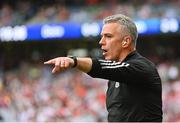 9 July 2022; Galway manager Padraic Joyce during the GAA Football All-Ireland Senior Championship Semi-Final match between Derry and Galway at Croke Park in Dublin. Photo by Seb Daly/Sportsfile