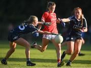 13 July 2022; Ava Fitzgerald of Cork in action against Tessa Lambe, left, and Lucy Ahern of Dublin during the 2022 All-Ireland U16 A Final between Cork and Dublin at Cahir GAA Club, Co. Tipperary. Photo by George Tewkesbury/Sportsfile