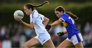 13 July 2022; Julie Brannigan of Kildare in action against Amy Reddan of Tipperary during the 2022 All-Ireland U16 B Final between Kildare and Tipperary at Crettyard, Co. Laois. Photo by Ray McManus/Sportsfile