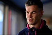 14 July 2022; Jonathan Sexton during an Ireland media conference at Jerry Collins Stadium in Porirua, New Zealand. Photo by Brendan Moran/Sportsfile