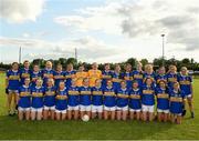 13 July 2022; The Tipperary squad before the 2022 All-Ireland U16 B Final between Kildare and Tipperary at Crettyard, Co. Laois. Photo by Ray McManus/Sportsfile