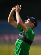 14 July 2022; Harry Tector during an Ireland men's cricket training session at Malahide Cricket Club in Dublin. Photo by Seb Daly/Sportsfile