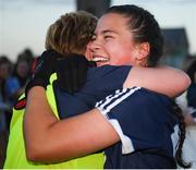 13 July 2022; Aoife Robertson, right celebrates with Dublin mentor Triona Leonard during the 2022 All-Ireland U16 A Final between Cork and Dublin at Cahir GAA Club, Co. Tipperary. Photo by George Tewkesbury/Sportsfile