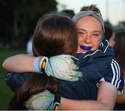 13 July 2022; Líadan Murphy of Dublin celebrates with supporter after winning the 2022 All-Ireland U16 A Final between Cork and Dublin at Cahir GAA Club, Co. Tipperary. Photo by George Tewkesbury/Sportsfile