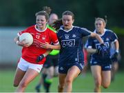 13 July 2022; Deirdre Cronin of Cork in action against Lily-May Conaty of Dublin during the 2022 All-Ireland U16 A Final between Cork and Dublin at Cahir GAA Club, Co. Tipperary. Photo by George Tewkesbury/Sportsfile