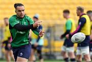 15 July 2022; James Lowe during the Ireland rugby captain's run at Sky Stadium in Wellington, New Zealand. Photo by Brendan Moran/Sportsfile