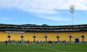 15 July 2022; A general view of the Ireland rugby captain's run at Sky Stadium in Wellington, New Zealand. Photo by Brendan Moran/Sportsfile