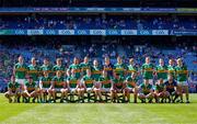 10 July 2022; The Kerry squad before the GAA Football All-Ireland Senior Championship Semi-Final match between Dublin and Kerry at Croke Park in Dublin. Photo by Ray McManus/Sportsfile