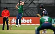 15 July 2022; Graham Hume of Ireland during the Men's One Day International match between Ireland and New Zealand at Malahide Cricket Club in Dublin. Photo by Seb Daly/Sportsfile
