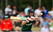 15 July 2022; Harry Tector of Ireland during the Men's One Day International match between Ireland and New Zealand at Malahide Cricket Club in Dublin. Photo by Seb Daly/Sportsfile