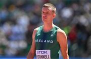 15 July 2022; Chris O'Donnell of Ireland before competing in the mixed 4x400m relay heats during day one of the World Athletics Championships at Hayward Field in Eugene, Oregon, USA. Photo by Sam Barnes/Sportsfile