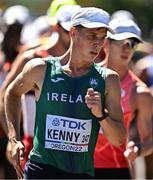 15 July 2022; David Kenny of Ireland competes in the men's 20km walk final during day one of the World Athletics Championships at Hayward Field in Eugene, Oregon, USA. Photo by Sam Barnes/Sportsfile