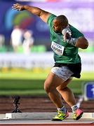 15 July 2022; Eric Favors of Ireland warms up before men's Shot Put qualification during day one of the World Athletics Championships at Hayward Field in Eugene, Oregon, USA. Photo by Sam Barnes/Sportsfile