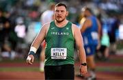 15 July 2022; John Kelly of Ireland after his first throw in the men's Shot Put qualification during day one of the World Athletics Championships at Hayward Field in Eugene, Oregon, USA. Photo by Sam Barnes/Sportsfile