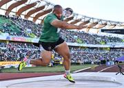 15 July 2022; Eric Favors of Ireland competes in the men's Shot Put qualification during day one of the World Athletics Championships at Hayward Field in Eugene, Oregon, USA. Photo by Sam Barnes/Sportsfile