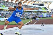 15 July 2022; Nicholas Scarvelis of Greece competes in the men's Shot Put qualification during day one of the World Athletics Championships at Hayward Field in Eugene, Oregon, USA. Photo by Sam Barnes/Sportsfile