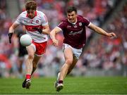 9 July 2022; Brendan Rogers of Derry and Shane Walsh of Galway during the GAA Football All-Ireland Senior Championship Semi-Final match between Derry and Galway at Croke Park in Dublin. Photo by Ray McManus/Sportsfile