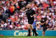 9 July 2022; Referee Brendan Cawley during the GAA Football All-Ireland Senior Championship Semi-Final match between Derry and Galway at Croke Park in Dublin. Photo by Ray McManus/Sportsfile