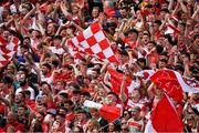 9 July 2022; Derry supporters before the GAA Football All-Ireland Senior Championship Semi-Final match between Derry and Galway at Croke Park in Dublin. Photo by Ray McManus/Sportsfile