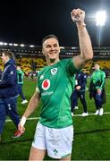 16 July 2022; Jonathan Sexton of Ireland after his side's victory in the Steinlager Series match between the New Zealand and Ireland at Sky Stadium in Wellington, New Zealand. Photo by Brendan Moran/Sportsfile