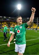 16 July 2022; Jonathan Sexton of Ireland after his side's victory in the Steinlager Series match between the New Zealand and Ireland at Sky Stadium in Wellington, New Zealand. Photo by Brendan Moran/Sportsfile