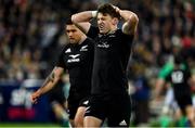 16 July 2022; Beauden Barrett of New Zealand during the Steinlager Series match between the New Zealand and Ireland at Sky Stadium in Wellington, New Zealand. Photo by Brendan Moran/Sportsfile