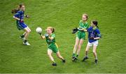 16 July 2022; Action from the half-time game featuring St Josephs of Leitrim and Ballyholland Harps of Down during the TG4 All-Ireland Ladies Football Senior Championship Semi-Final match between Donegal and Meath at Croke Park in Dublin. Photo by Stephen McCarthy/Sportsfile