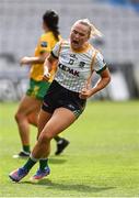 16 July 2022; Vikki Wall of Meath celebrates after scoring a point during the TG4 All-Ireland Ladies Football Senior Championship Semi-Final match between Donegal and Meath at Croke Park in Dublin. Photo by Piaras Ó Mídheach/Sportsfile