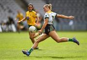 16 July 2022; Vikki Wall of Meath shoots to score a point during the TG4 All-Ireland Ladies Football Senior Championship Semi-Final match between Donegal and Meath at Croke Park in Dublin. Photo by Piaras Ó Mídheach/Sportsfile