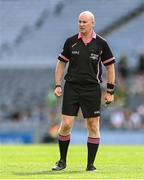 16 July 2022; Referee Shane Curley during the TG4 All-Ireland Ladies Football Senior Championship Semi-Final match between Donegal and Meath at Croke Park in Dublin. Photo by Piaras Ó Mídheach/Sportsfile