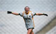 16 July 2022; Megan Thynne of Meath celebrates after the TG4 All-Ireland Ladies Football Senior Championship Semi-Final match between Donegal and Meath at Croke Park in Dublin. Photo by Stephen McCarthy/Sportsfile