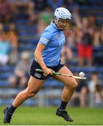 16 July 2022; Niamh Gannon of Dublin on her way to scoring her side's first goal during the Glen Dimplex All-Ireland Senior Camogie Quarter Final match between  Kilkenny and Dublin at Semple Stadium in Thurles, Tipperary. Photo by George Tewkesbury/Sportsfile