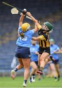 16 July 2022; Jody Couch of Dublin in action against Michelle Teehan of Kilkenny during the Glen Dimplex All-Ireland Senior Camogie Quarter Final match between  Kilkenny and Dublin at Semple Stadium in Thurles, Tipperary. Photo by George Tewkesbury/Sportsfile