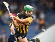 16 July 2022; Miriam Walsh of Kilkenny shoots to score her side's second goal during the Glen Dimplex All-Ireland Senior Camogie Quarter Final match between  Kilkenny and Dublin at Semple Stadium in Thurles, Tipperary. Photo by George Tewkesbury/Sportsfile