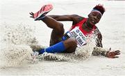 16 July 2022; Ana Lucia Jose Tima of Dominican Republic competes in the women's triple jump qualifying during day two of the World Athletics Championships at Hayward Field in Eugene, Oregon, USA. Photo by Sam Barnes/Sportsfile