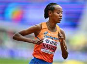 16 July 2022; Sifan Hassan of Netherlands competes in the women's 10,000m final during day two of the World Athletics Championships at Hayward Field in Eugene, Oregon, USA. Photo by Sam Barnes/Sportsfile