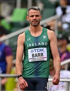 16 July 2022; Thomas Barr of Ireland before his men's 400m hurdles heat during day two of the World Athletics Championships at Hayward Field in Eugene, Oregon, USA. Photo by Sam Barnes/Sportsfile