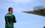 16 July 2022; Mayo manager Michael Moyles during the TG4 All-Ireland Ladies Football Senior Championship Semi-Final match between Kerry and Mayo at Croke Park in Dublin. Photo by Stephen McCarthy/Sportsfile