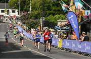 17 July 2022; Participants make their way to the finish during the Irish Life Dublin Race Series Fingal 10K in Swords, Dublin. Photo by Harry Murphy/Sportsfile