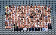 17 July 2022; Uachtarán Chumann Lúthchleas Gael Larry McCarthy and Ard Stiúrthóir of the GAA Tom Ryan with the Croke Park stewards before the GAA Hurling All-Ireland Senior Championship Final match between Kilkenny and Limerick at Croke Park in Dublin. Photo by Daire Brennan/Sportsfile