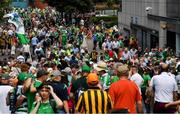 17 July 2022; Supporters make their way to their entrance before the GAA Hurling All-Ireland Senior Championship Final match between Kilkenny and Limerick at Croke Park in Dublin. Photo by Ray McManus/Sportsfile