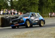 17 July 2022; Jason Black and Karl Egan in their Toyota Starlet RWD during the Triton Showers National Rally Championship at Clonmel in Tipperary. Photo by Philip Fitzpatrick/Sportsfile