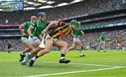 17 July 2022; Martin Keoghan of Kilkenny in action against Mike Casey of Limerick during the GAA Hurling All-Ireland Senior Championship Final match between Kilkenny and Limerick at Croke Park in Dublin. Photo by Ramsey Cardy/Sportsfile
