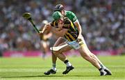 17 July 2022; Martin Keoghan of Kilkenny in action against Diarmaid Byrnes of Limerick during the GAA Hurling All-Ireland Senior Championship Final match between Kilkenny and Limerick at Croke Park in Dublin. Photo by Seb Daly/Sportsfile