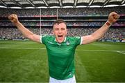 17 July 2022; Mike Casey of Limerick celebrates after the GAA Hurling All-Ireland Senior Championship Final match between Kilkenny and Limerick at Croke Park in Dublin. Photo by Stephen McCarthy/Sportsfile