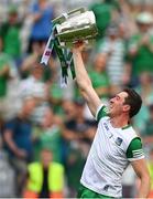 17 July 2022; Limerick goalkeeper Nickie Quaid celebrates with the Liam MacCarthy Cup after his side's victory in the GAA Hurling All-Ireland Senior Championship Final match between Kilkenny and Limerick at Croke Park in Dublin. Photo by Harry Murphy/Sportsfile