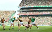 17 July 2022; Conor Boylan of Limerick in action against Tommy Walsh of Kilkenny during the GAA Hurling All-Ireland Senior Championship Final match between Kilkenny and Limerick at Croke Park in Dublin. Photo by Ramsey Cardy/Sportsfile