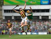17 July 2022; Adrian Mullen of Kilkenny in action against Tom Morrissey of Limerick during the GAA Hurling All-Ireland Senior Championship Final match between Kilkenny and Limerick at Croke Park in Dublin. Photo by Harry Murphy/Sportsfile