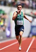 17 July 2022; Chris O'Donnell of Ireland, on his way to finishing fourth in his men's 400m heat during day three of the World Athletics Championships at Hayward Field in Eugene, Oregon, USA. Photo by Sam Barnes/Sportsfile