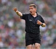 17 July 2022; Referee Colm Lyons during the GAA Hurling All-Ireland Senior Championship Final match between Kilkenny and Limerick at Croke Park in Dublin. Photo by Ray McManus/Sportsfile